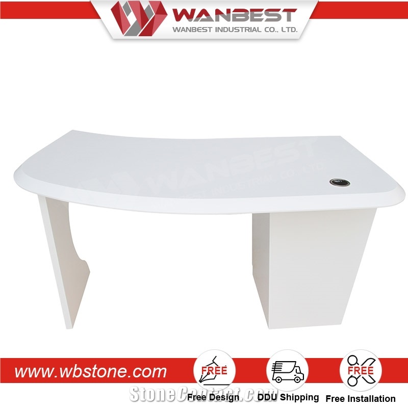 Solid Surface Customized Solid Surface Reception Desk Office Desk