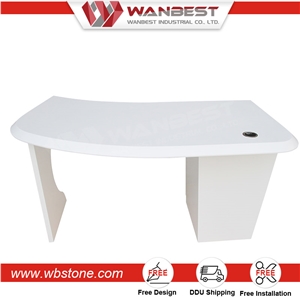 Solid Surface Customized Solid Surface Reception Desk Office Desk