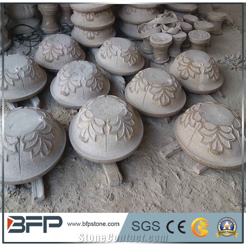 G603 Granite Flower Pot, Supply Different Styles Of Natural Stone Flower Pot, G693 Grey Granite Flower Pots