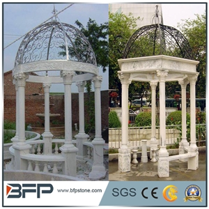Marble Carved Gazebo, White Marble Gazebo