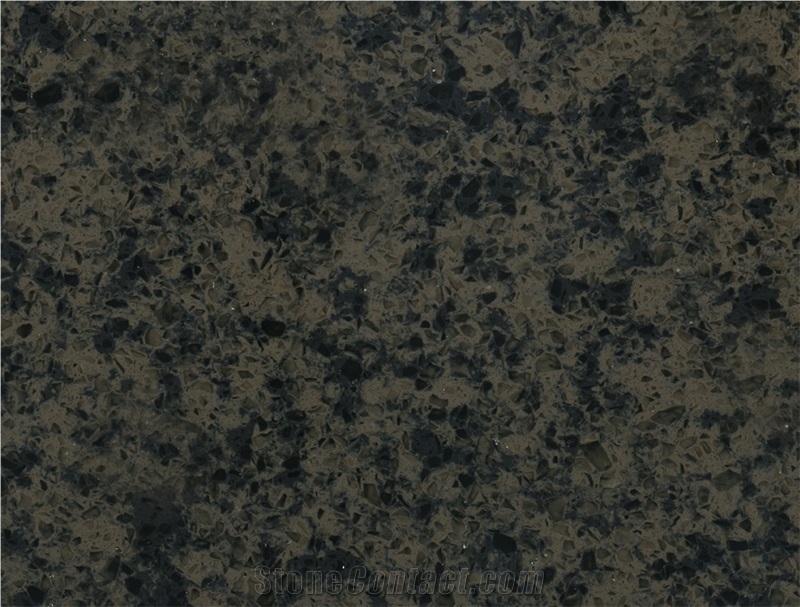 Opw024-Black Quartz Slabs from China