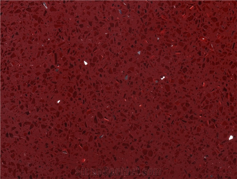 Opw042-Red Chinese Quartz Stone Slabs
