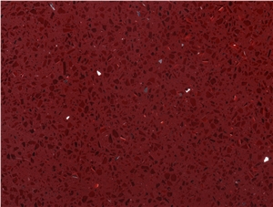Opw042-Red Chinese Quartz Stone Slabs