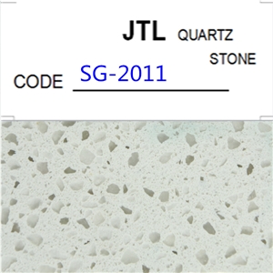 Artificial Manufactured White Single Color Crystallized Quartz Stone Slabs, Tiles