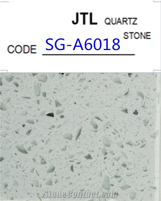 Artificial Manufactured White Single Color Crystallized Quartz Stone Slabs, Tiles