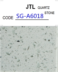 Artificial Manufactured White Single Color Crystallized Quartz Stone Slabs, Tiles