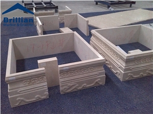 Aran Beige Marble Colum Relief,Aran White Extra Marble Colum Carving,Hand Carved White Marble Colum,Magnolia Beige Marble Colum Coppings,Stone Colum Base Panel with Engravings,Wall Relief,Colum Etch
