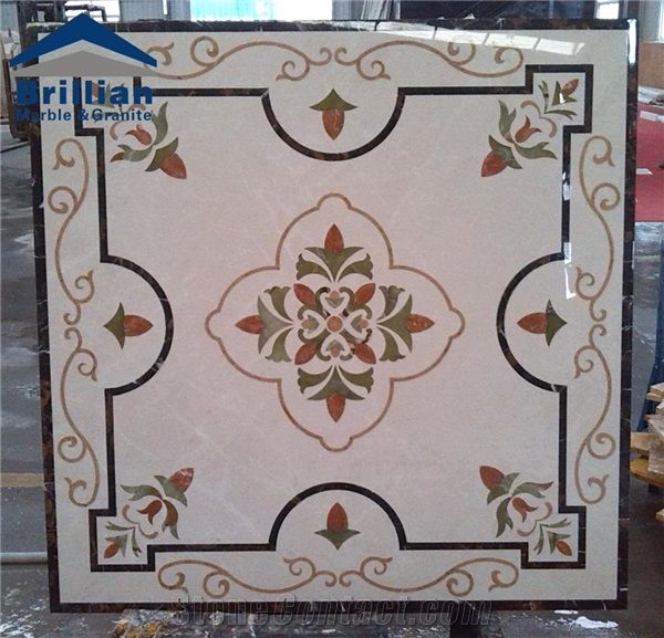 Aran White Extra Marble Medallions,Waterjet Marble Tiles,Hotel Medallions,Lobby Waterjet Medallions,Stepping Marble Waterjet Medallions,Door Stone Medallions,Corridor Marble Medallions,Sqaure Medallio