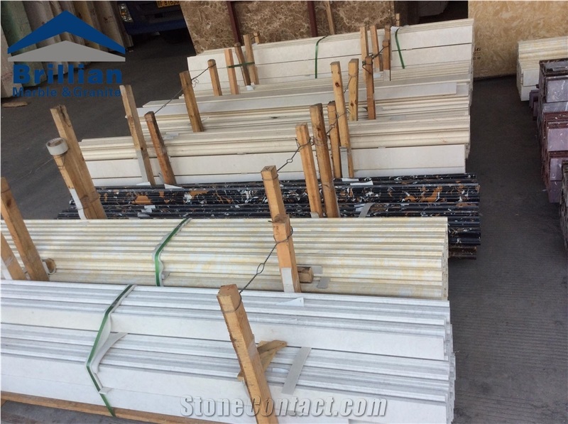 Artificial Stone Border Line/Quartz Skirtings/Artificial Marble Pencil Limers/Engineered Quartz Artificial Stone Trim/Ogee Moldings/
