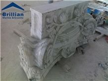 Bianco Statuarietto White Marble Relief,Bianco Carrara Statuarietto White Marble Carving,Statuarietto Venato Column Carving,Bianco Carrara Venato Wall Relief,White Marble Church Wall Embossment,Tiles