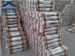 China Guangxi White Marble Raillings,China Popular Cheap Guangxi White Marble with Yellow Lines/Veins Stair Handrail, Baluster, Balustrades, Raildings, Staircase, Natural Building Stone Decoration