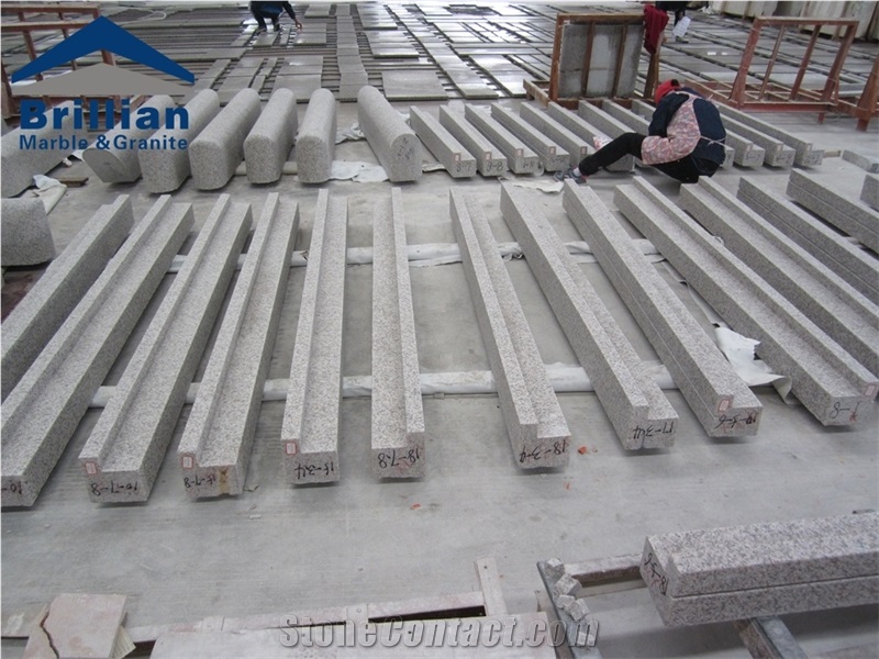 Chinese Red Granite Moldings/G657 Trim/G657 Border Liner/Peach Granite Rope Moldings/G657 Bianco Samsara China Fujian Pink Granite Trim
