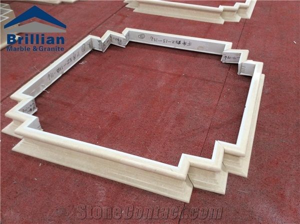 Cream Marfil Marble Column Base,Beige Marble Colum Skirtings,Architectural Roman Columns, Column Tops and Base,Marble Column Surroundings,Column Cladding,Marble Column Pillars Caps,Hand-Carved Columns