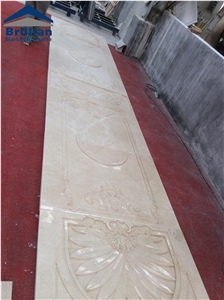 Cream Marfil Marble Wall Relief,Crema Marfil Ivory Marble Wall Panel with Engravings,Crema Marfil Florido Etching Wall Tile for Hotel/Villa & Lobby,Crema Marfil Classico Wall Engraving Tiles,Wall Tile