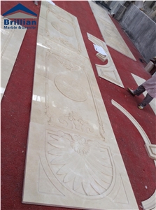 Cream Marfil Marble Wall Relief,Crema Marfil Ivory Marble Wall Panel with Engravings,Crema Marfil Florido Etching Wall Tile for Hotel/Villa & Lobby,Crema Marfil Classico Wall Engraving Tiles,Wall Tile