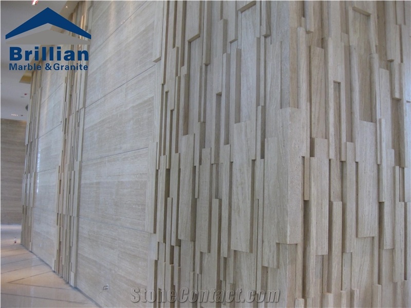 Cream Travertine Walling Tiles,3d Wall Panels,White Travertine Walling Tiles,Thin Laminated Travertine Tiles,Hotel Wall Tiles,Reception Backgound Walling Tiles,Travertine Bathroom Tiles