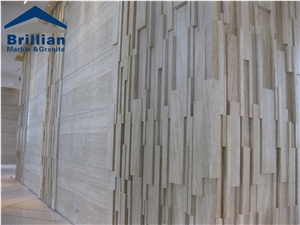 Cream Travertine Walling Tiles,3d Wall Panels,White Travertine Walling Tiles,Thin Laminated Travertine Tiles,Hotel Wall Tiles,Reception Backgound Walling Tiles,Travertine Bathroom Tiles