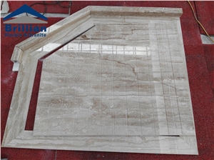 Diano Beige Marble Shower Base,Dino Beige Bathroom Shower Tray,Solid Surface Bathroom Shower Bases/Marble Bath Shower Trays, Turkey Beige Marble Trays,Stone Shower Plate,Bathroom Flooring Marble Tile