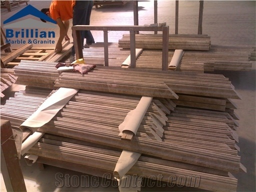 Emperador Light Marble Mouldings/Brown Marble Border Lines/Empero Light Marble Skirtings/Turkey Brown Marble Trim/Polished Ogee Marble Moldings/Light Emperador Marble, Emperador Claro Marmol Border