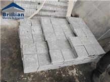 Flamed Black Granite Courtyard Pavers,G684 Black Granite Cube Stone,China Black Granite Driveway Paving Stone,China Black Pearl Flamed Walkway Pavers,Flamed Finished Cube Stone,Puma Black Cobble Stone