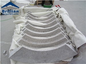 G657 Curved Border Line,Grey Granite Mouldings,Polished Granite Rope Moldings/Chinese Granite Skirtings/Granite Ogee Moldings/Curved Granite Skirtings,Curved Border Line,Granite Trim, Pencil Liners