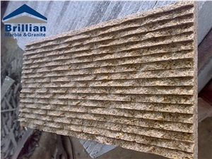 G682 Granite Cultured Stone,Yellow Granite Stone Wall Decors,Split Surface Wall Stone,Cheap Granite Culture Stone,Granite Corner Stonefountain Wall Stone,Ledge Stone