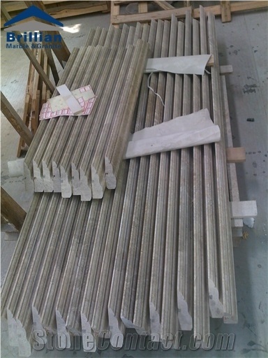 Louis Xiii Marble Skirtings/Louis Xiii Beige Marble Mouldings/Turkey Beige Marble Rope Moldings/Polished Marble Border Lines/Special Sgaped Stone Trim/Ogee Marble Moldings