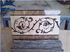 Marble Waterjet Medallion Border,Marble Waterjet Molding & Border/ Skirting/ Border Decos / Trim / Pencil Liners / Faux Stone,Emperador Light Waterjet Boder,White Marble Skirting,Marble Inlay Waterjet Marble Waterjet Medallion Border,Marble Waterjet Molding & Border/ Skirting/ Border Decos / Trim / Pencil Liners / Faux Stone,Emperador Light Waterjet Boder,White Marble Skirting,Marble Inlay Waterjet