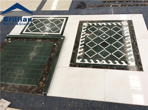 Marble Waterjet Medallion,Cnc Flower Marble Medallion,Composited Medallion,Honeycomb Panel Medallions,White Marble Flooring Medallion,Marble Pattern,Beige Marble Round Medallion,Green Marble Medallion
