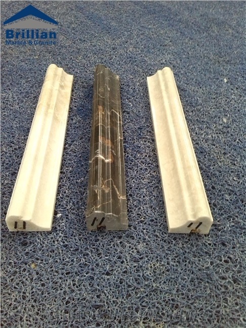 Portoro Marble Rope Moldings/Royal Portoro Marble Trim/Polished Marble Border Lines/Marble Molding,Marble Border Tiles