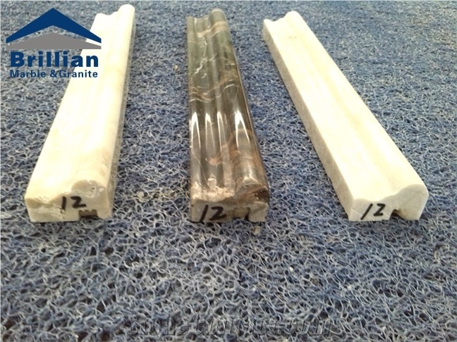 Portoro Marble Rope Moldings/Royal Portoro Marble Trim/Polished Marble Border Lines/Marble Molding,Marble Border Tiles