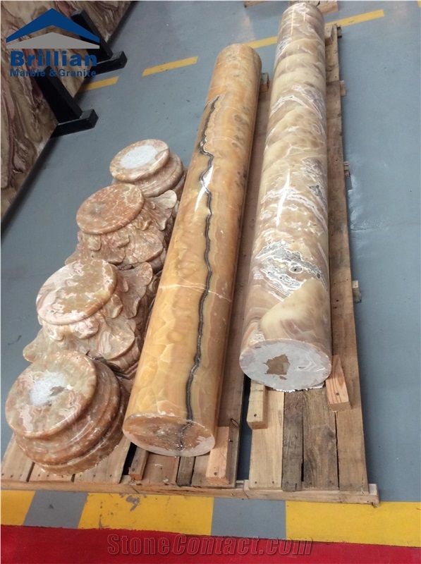 Read Dragon Onyx Colum,Polished Onyx Colum,Marble Colum,Hand-Carved Onyx Colum,Onyx Carving Colum,Yellow Onyx Column,Villiadom Colum,Plaza Colum,Hotel Colum,Temple Colum