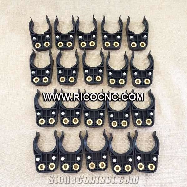 Black Bt30 Tool Clips, Cnc Router Forks, Bt Tool Holder Fingers, Plastic Holding Tools Magazine Holder