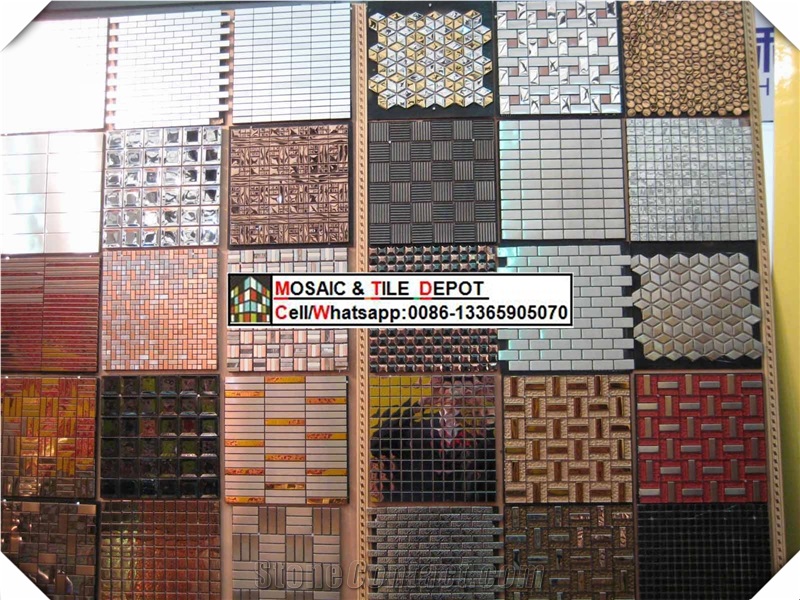 Stainless Steel Mosaic Mix Glass Mosaic,Marble Mosaic