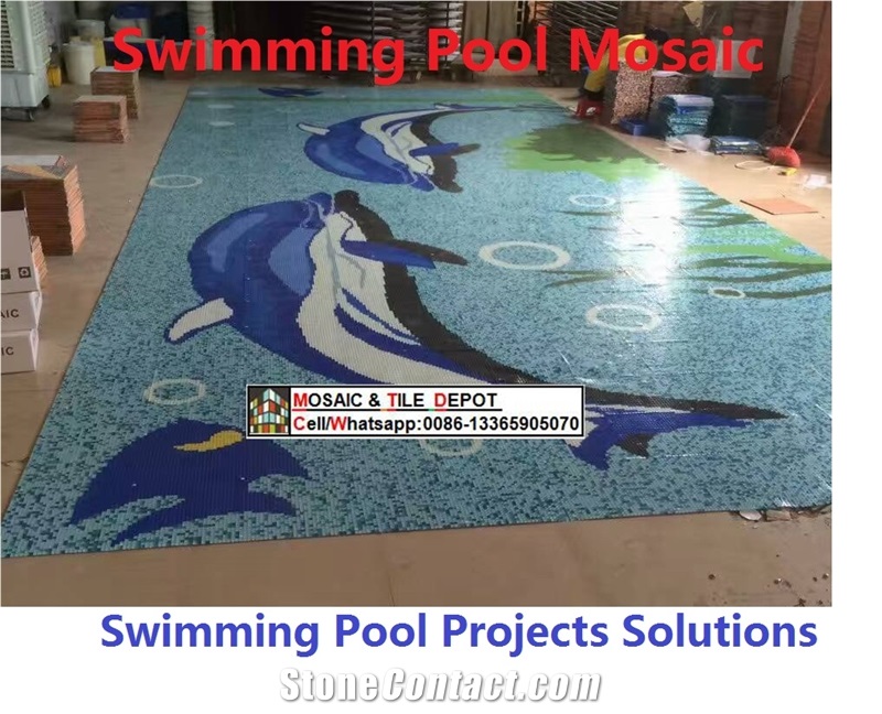Swimming Pool Mosaic， Pool Trims,Pool Paver,Ceramic Mosaic