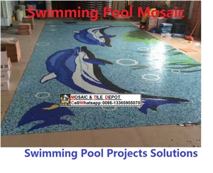 Swimming Pool Mosaic， Pool Trims,Pool Paver,Ceramic Mosaic