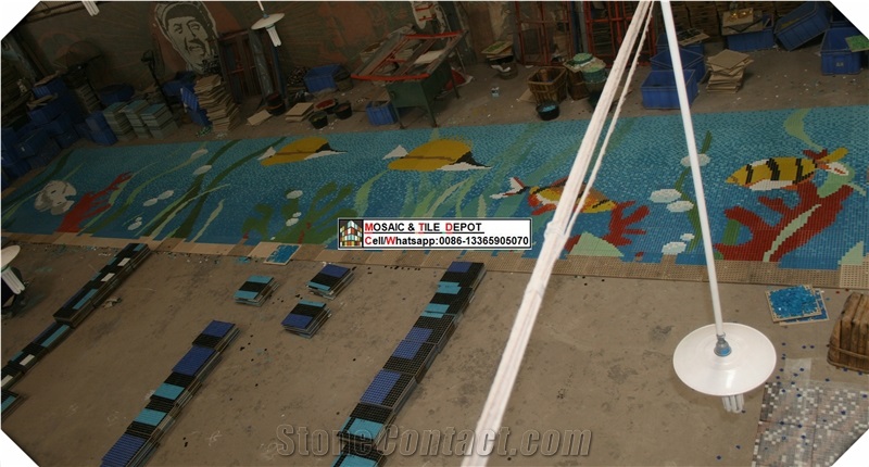 Swimming Pool Mosaic， Pool Trims,Pool Paver,Ceramic Mosaic