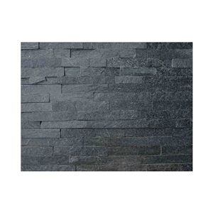 Black Quartzite, Culture Stone, Black Flamed Quartzite Wall Cladding