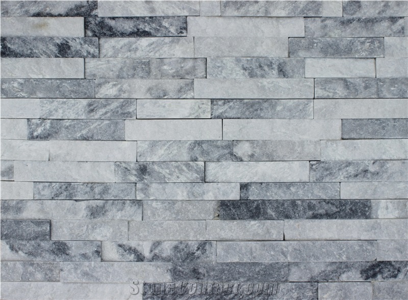 Grey White, Grey White Stone ,Culture Stone, Nature Stone, Split Face