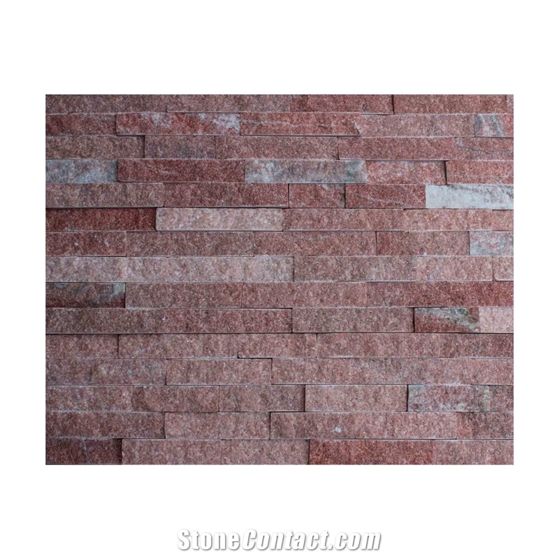 Peach Quartzite, Red Quartzite Cultured Stone, Wall Cladding