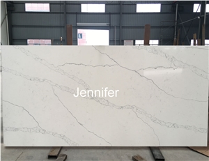 Brown Quartz /Quartz Stone Slabs & Tiles,Carrara and Calacatta Quartz Stone for Kitchen Countertop