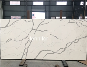 Brown Quartz /Quartz Stone Slabs & Tiles,Carrara and Calacatta Quartz Stone for Kitchen Countertop