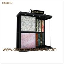 Artificial Stone Rack Marble Wing Displays Sample Board Rack Stone Spinning Display Wire Stand Racks Quartz Displays Ceramic Tile Display Limestone Sliding Rack Waterfall Granite Display T