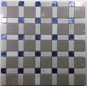 Glass Marble Mosaic Tile,Backsplash Mosaic