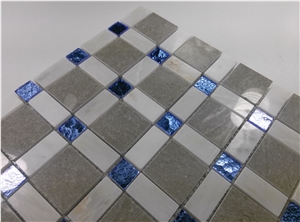 Glass Marble Mosaic Tile,Backsplash Mosaic