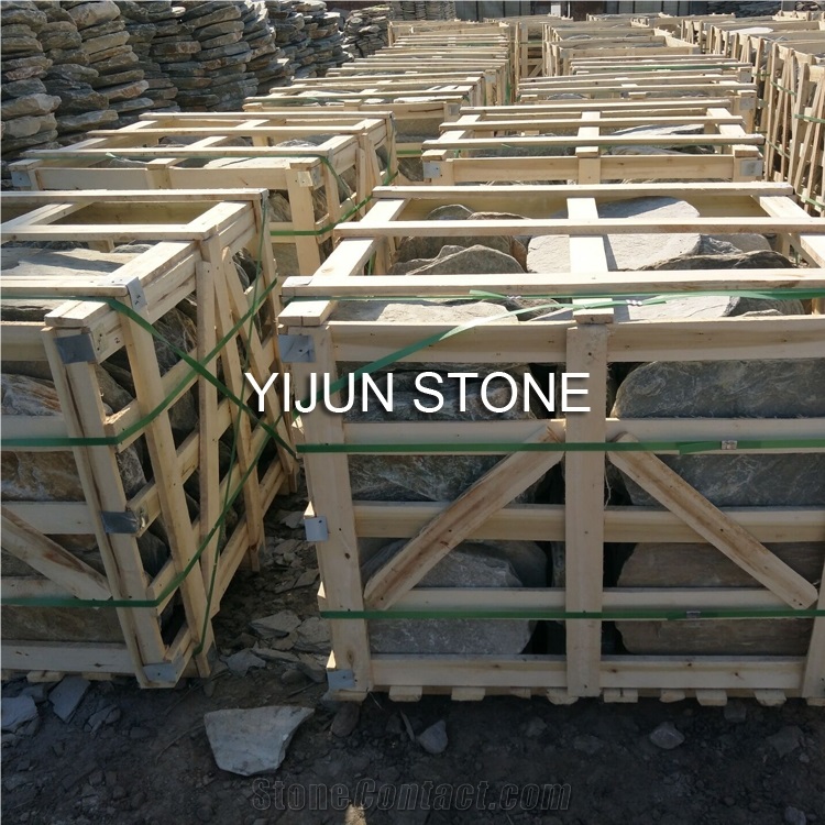 China Yijun Natural Slate Stepping Stone, Good Quality Stepped Stone, Garden Stone