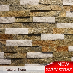 Colorful Qurartzite, Quartzite Pieces, Split Surface Wall Cladding, Wall Panel
