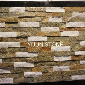 Colorful Qurartzite, Quartzite Pieces, Split Surface Wall Cladding, Wall Panel