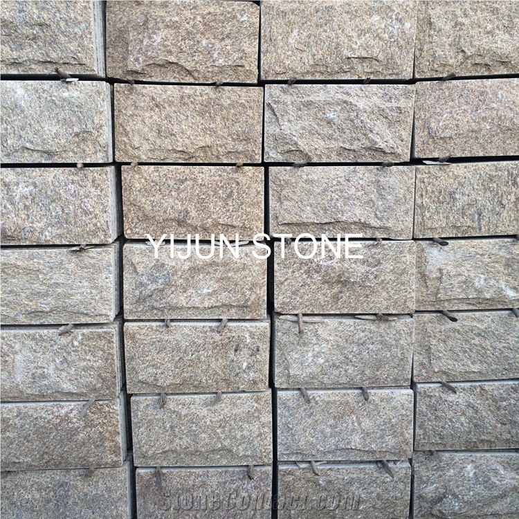 Natural Quartzite Claybank Mushroom Stone, Brown Wall Stone Tile