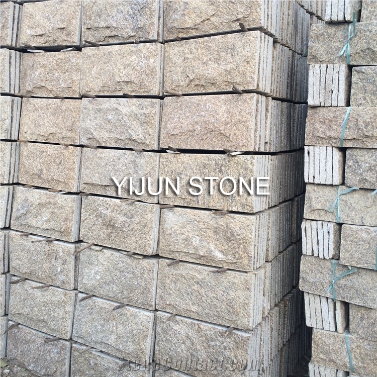 Natural Quartzite Claybank Mushroom Stone, Brown Wall Stone Tile